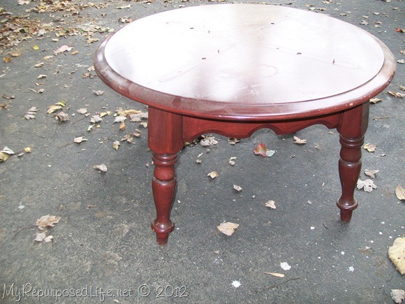 small repurposed table