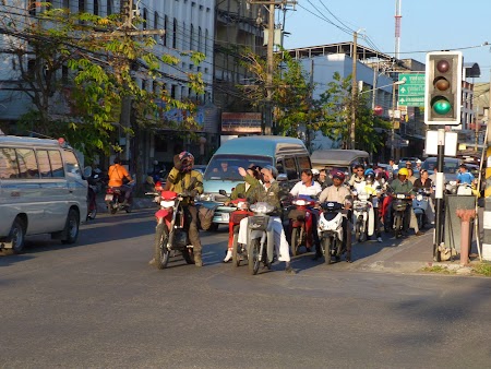Motociclisti in Chiang Mai
