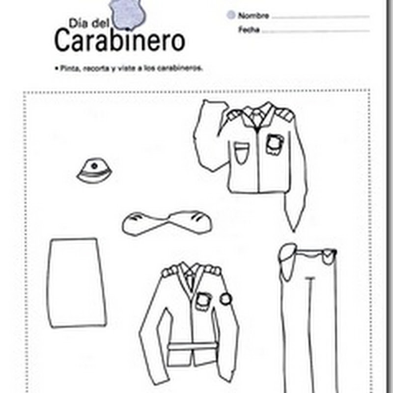 Traje de carabinero para recortar