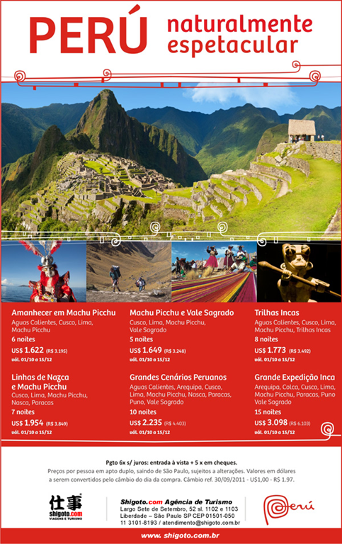Pacotes de Viagem para Peru