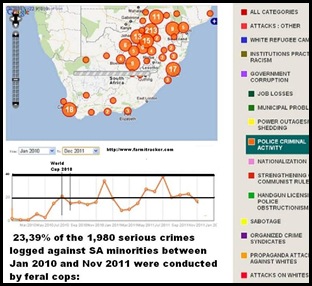 SAPS criminality against minorities Jan2010 to Dec 2011