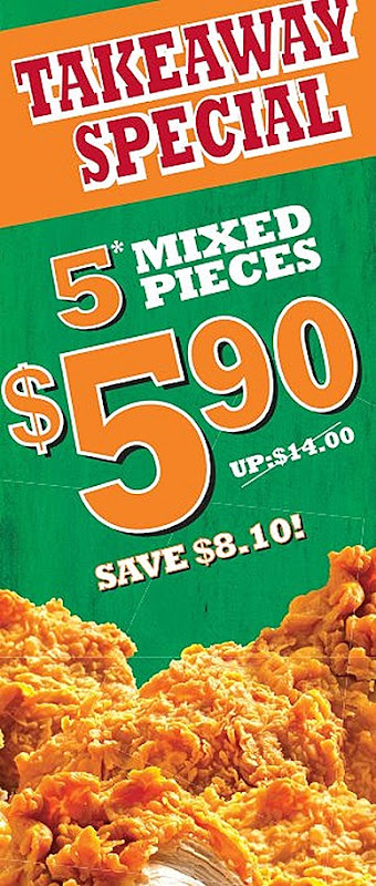 Popeyes BUGIS  VILLAGE chicken offer Bonafide 5 piece $5.90 takeaway $5.50 chicken meal locations Orchard Xchange, The Cathy, Square 2, Ang Mo Kio Junliee Complex, Bedok Point, Century Square, Downtown East Pungol East