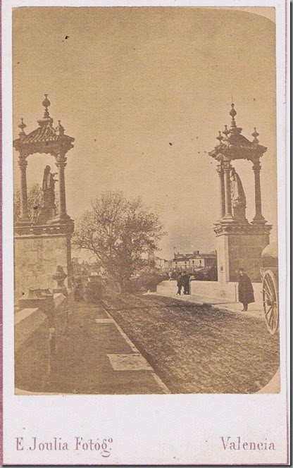 puente del Mar y murallas. Foto Joulia. Ca. 1860
