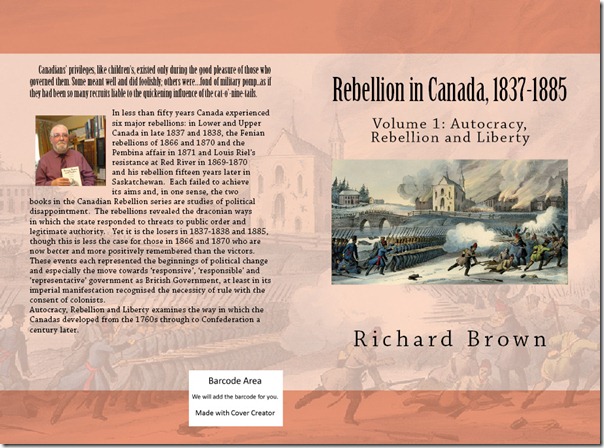 Rebellion in Canada Volume 1