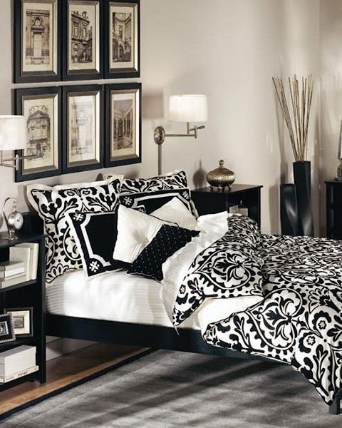 Traditional Black And White Bedroom Profesional Design Black And White Bedroom