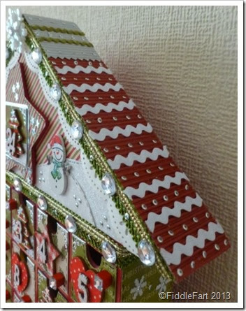 Altered Wooden Advent House. Christmas 2013