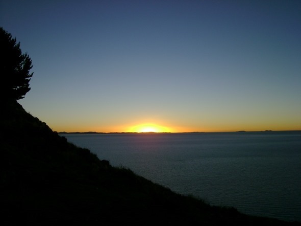 Pôr do sol em Cerro Calvario