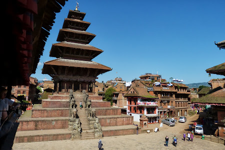 Obiective turistice Nepal: Piata centrala din Bhaktapur