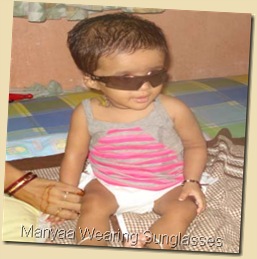Manyaa Wearing Sunglasses