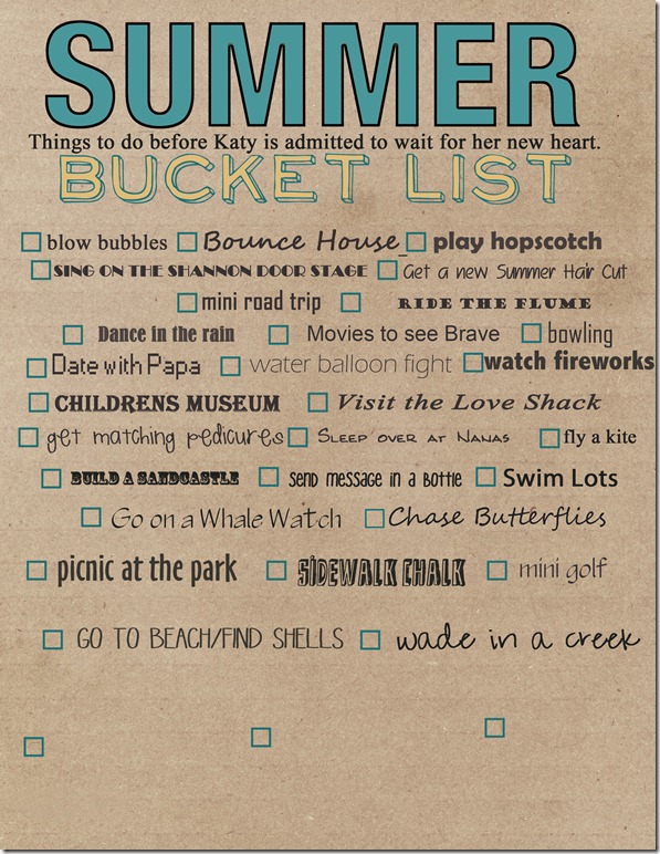 summer bucket list 2012 copy