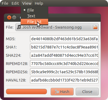 GtkHash-in-Ubuntu-11.10