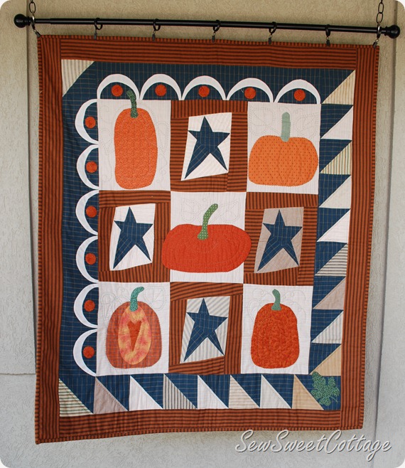 Sew Sweet Cottage: Sew and Show Saturday—#16. Whimsical Fall Harvest Quilt