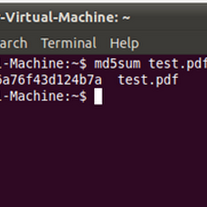 MD5 Checksum on Linux - How to