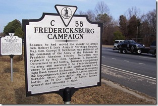 Fredericksburg Campaign, on Route 29 north of Warrenton, VA Marker C-55