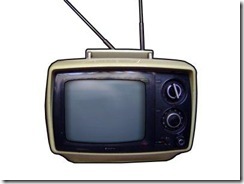 Foto de uma televisão antiga