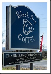 Black Dog Coffee Sign