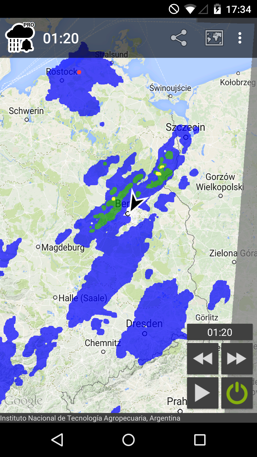 Android application Rain Alarm Pro - All features (one-time) screenshort
