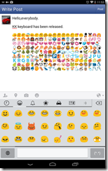 برنامج Emoji Keyboard للأندرويد - على فيسبوك