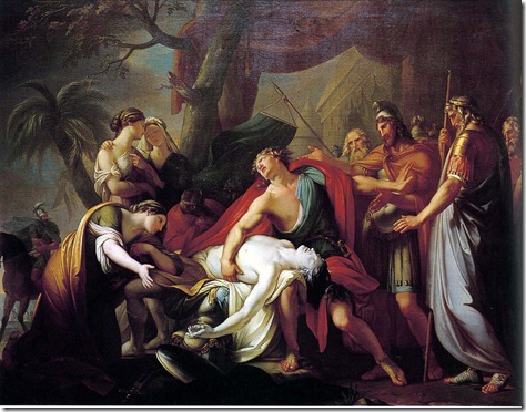 Achilles Mourning Patroclus-Hamilton