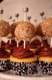 ball drop cupcakes