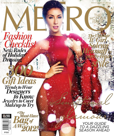 Solenn Heussaff covers Metro Nov 2012