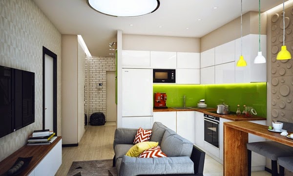 apartamento-diseño-color-verde-lima