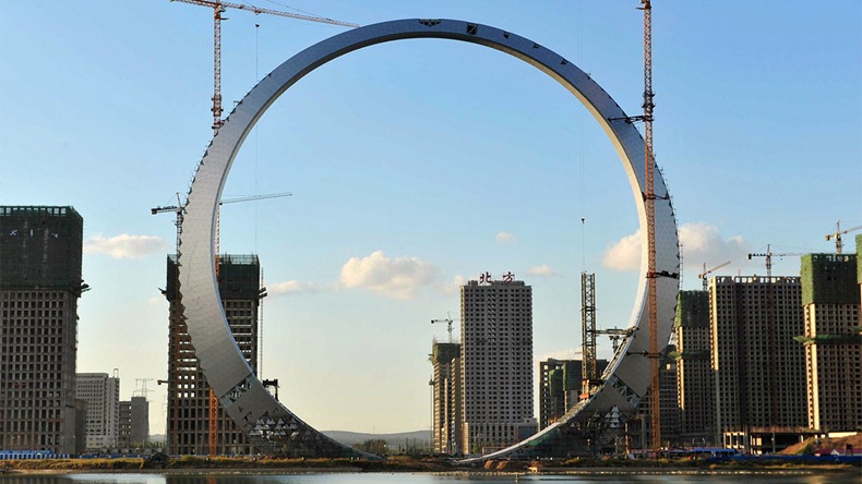 Ring of Life': A 515 Feet Ring of Steel in Fushun, China | Amusing Planet