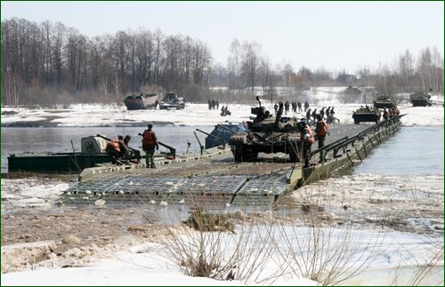 Украинские военные на учениях