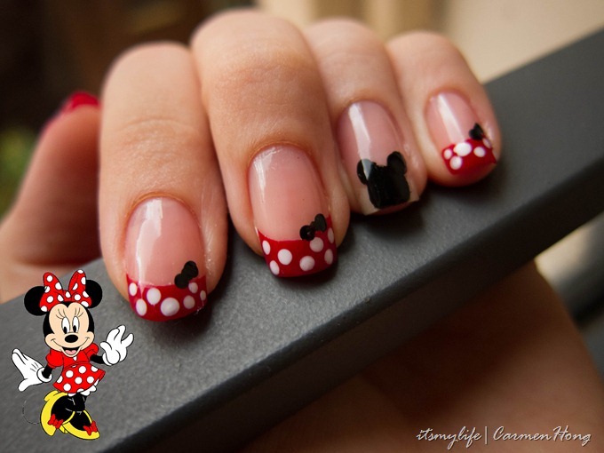 5. Minnie Mouse Nail Art Tutorial for Beginners - wide 10