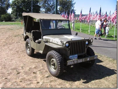 IMG_3564 WWII Army Jeep at Flags of Honor, Salem, Oregon, September 10, 2006