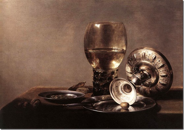 Pieter Claesz_Still-life-with-Wine-Glass-and-Silver-Bowl