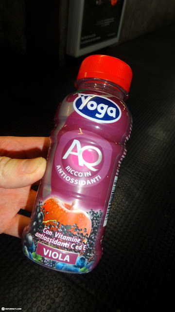 Yoga - great Italian yogurt drink in Pozzolengo, Italy 