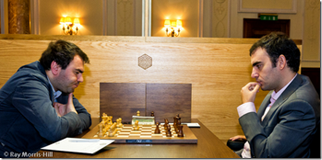 Mamedyarov vs Dominguez, round 9, FIDE GP London 2012