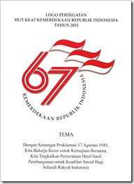 Logo HUT RI 67 Tema