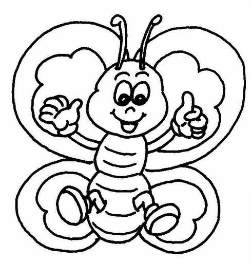 Dibujos Infantiles De Mariposas Para Colorear