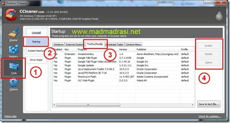 CCleaner 3.24 released with Firefox Extension management