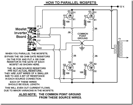 rangkaian-inverter-1000-watt-Mosfet-Parallel