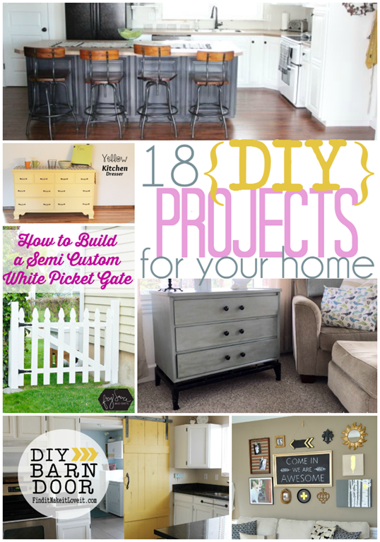 18 DIY Projects for Your Home #DIY #gingersnapcrafts #linkparty #features