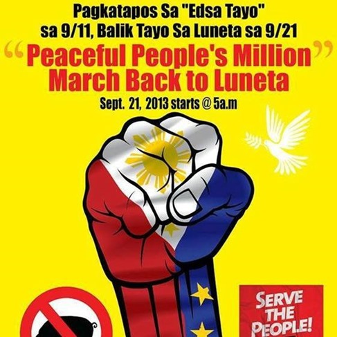 Million People's March on Luneta Sept 21