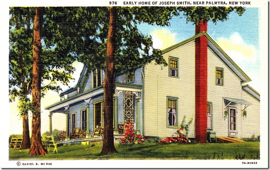 Early Home of Joseph Smith near Palmyra, New York Postcard pg. 1