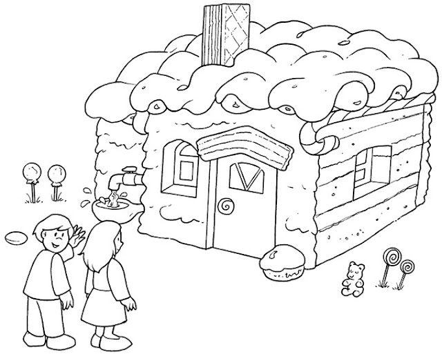 Hansel and Gretel Coloring Page