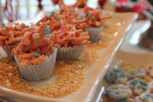 Under the Sea Party Desserts - Candy Coral