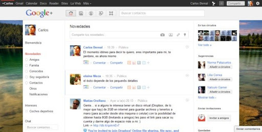 Cambiar el fondo de Google Plus