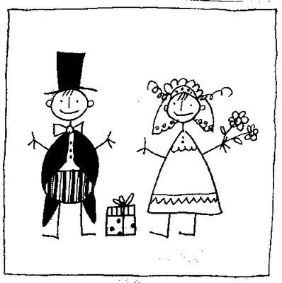 COLOREAR DIBUJOS DE BODAS