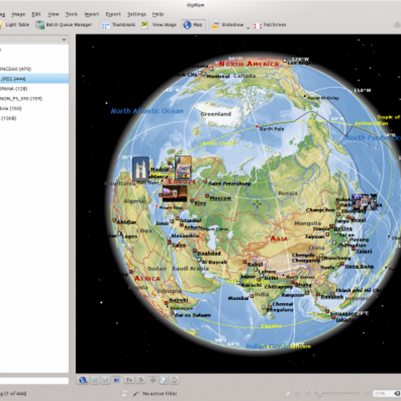 Guida a DigiKam: come caricare velocemente le miniature.