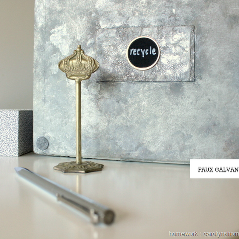 UPCYCLING: Faux Galvanized Metal Box