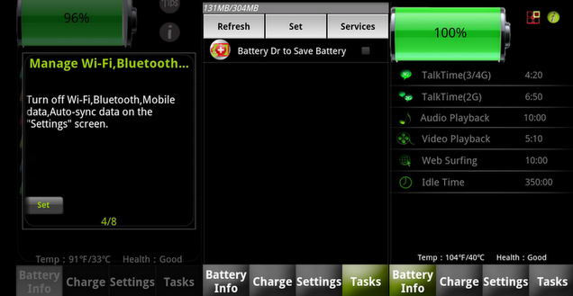 Ahorrar bateria en Android
