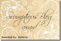 Scrumptious Blog Award