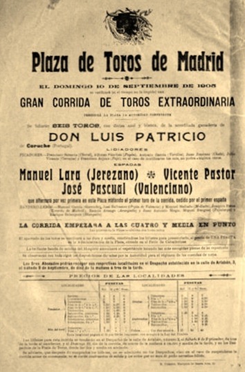 1905-09-10 Cartel Alñternativa Valenciano Coruche
