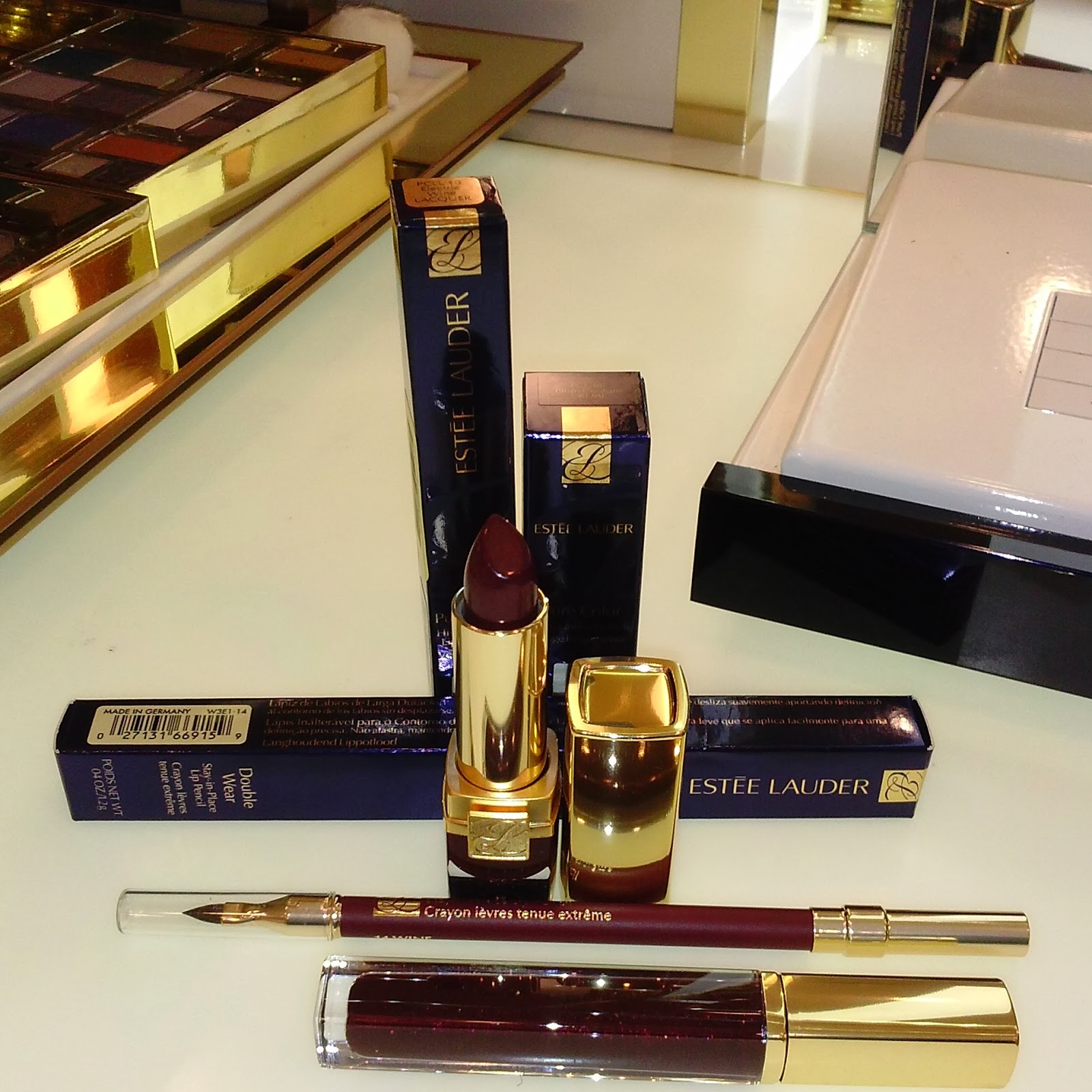 Beautifulwoctv Estee Lauder Lip Combo Deep Wine Lip Combo